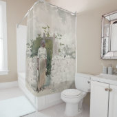 Vrouw bij een poort, Bahama's Douchegordijn (In situ)