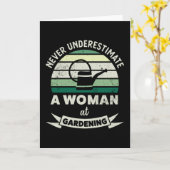 Vrouw bij Gardening Funny Gardener Gifts mama Kaart (Gele Bloem)