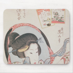 Vrouw bij haar Mirror, gepubliceerd onder c.1830 Muismat