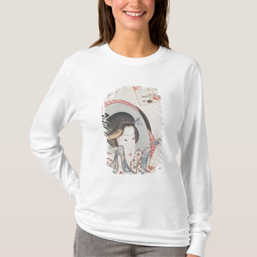 Vrouw bij haar Mirror, gepubliceerd onder c.1830 T-shirt (Voorkant)