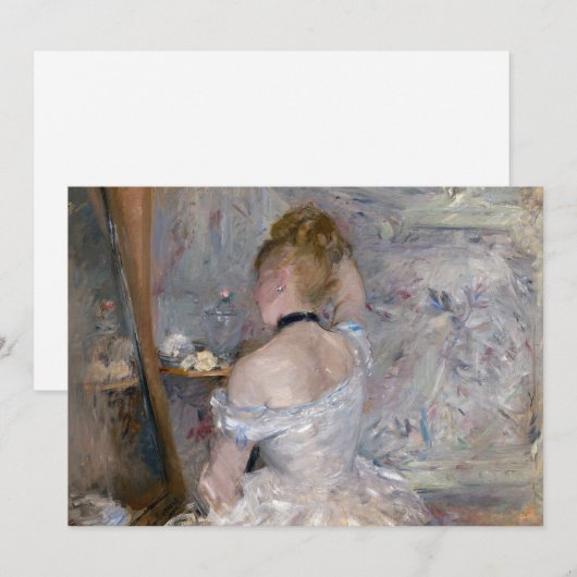 Vrouw bij haar toilette | Berthe Morisot (Voorkant / Achterkant)
