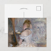 Vrouw bij haar toilette | Berthe Morisot Briefkaart (Voorkant / Achterkant)