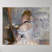 Vrouw bij haar toilette | Berthe Morisot Poster (Voorkant)