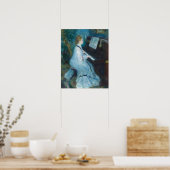 Vrouw bij Piano door Renior Wall Art Print (Keuken)