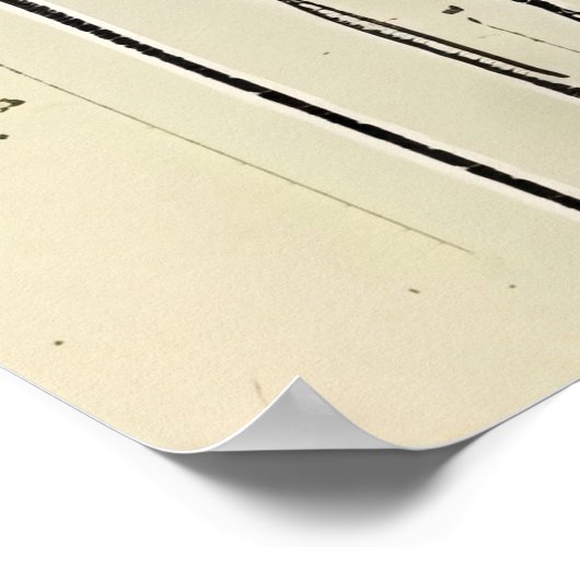 Vrouw bij Piano Sketch - Poster (Hoek)