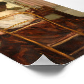 Vrouw bij Spiegel,  portret Poster (Hoek)