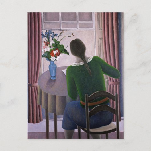 Vrouw bij Venster 1998 Briefkaart (Voorkant)