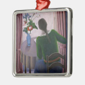 Vrouw bij Venster 1998 Metalen Ornament (Links)