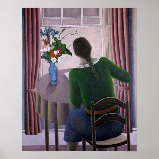 Vrouw bij Venster 1998 Poster (Voorkant)