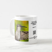 Vrouw Black Chin Hummingbird Mok (Voorkant links)