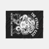 Vrouw blik verstenen het patriarchaat fleece deken (Voorkant (Horizontaal))