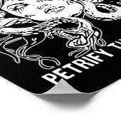 Vrouw blik verstenen het patriarchaat poster (Hoek)