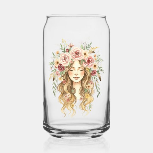 Vrouw Blikvorm Glas (Voorkant)