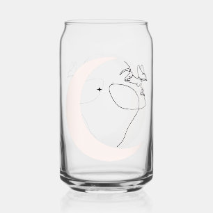 Vrouw Blikvorm Glas
