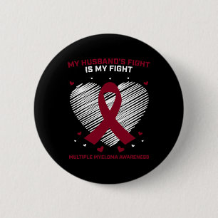 Vrouw Bloedkanker Fighter Man Multipel Myeloom Ronde Button 5,7 Cm
