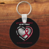 Vrouw Bloedkanker Het gevecht van mijn vrouw Multi Sleutelhanger (Voorkant)