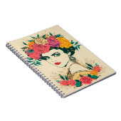 Vrouw bloeit  notitieboek (Rechterzijde)