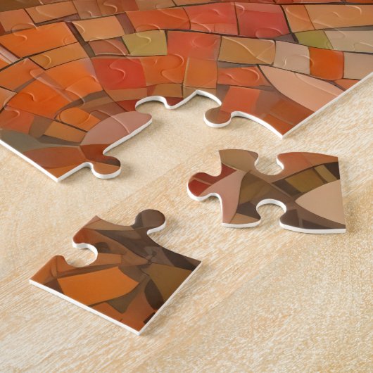 Vrouw Bloem Kroon Mozaïek Legpuzzel (Zijkant)