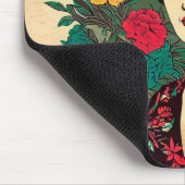 Vrouw bloem muismat (Hoek)