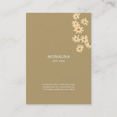 Vrouw Bloemen Art Boho Huidverzorging Visitekaartje (Achterkant)