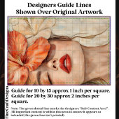 Vrouw & Bloemen, Close-up Portret CJ2 Decoupage Tissuepapier