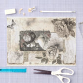  Vrouw Bloemen Motief Decoupage Tissuepapier (Craft)