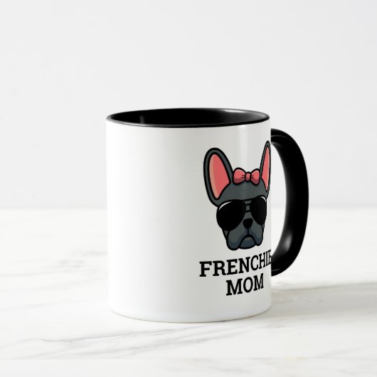 Vrouw Blue French Bulldog Frenchie Dog mama Mok (Voorkant rechts)