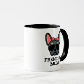 Vrouw Blue Tan French Bulldog Frenchie Dog mama Mok (Voorkant rechts)