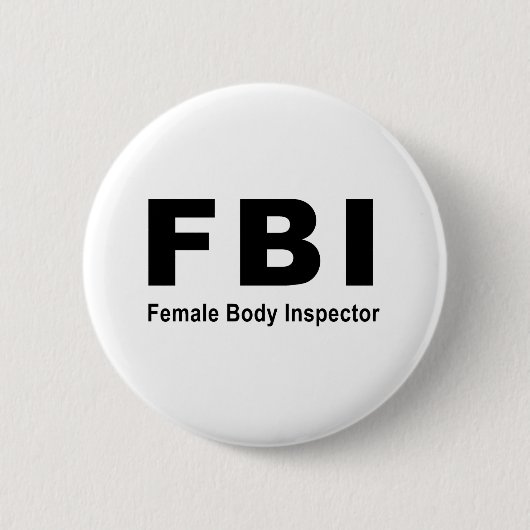 Vrouw Body Inspecteur Ronde Button 5,7 Cm (Voorkant)