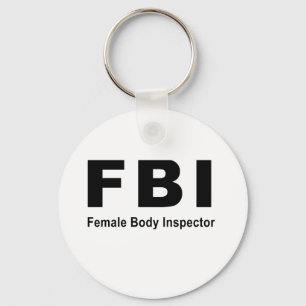 Vrouw Body Inspecteur Sleutelhanger
