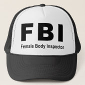 Vrouw Body Inspecteur Trucker Pet (Voorkant)