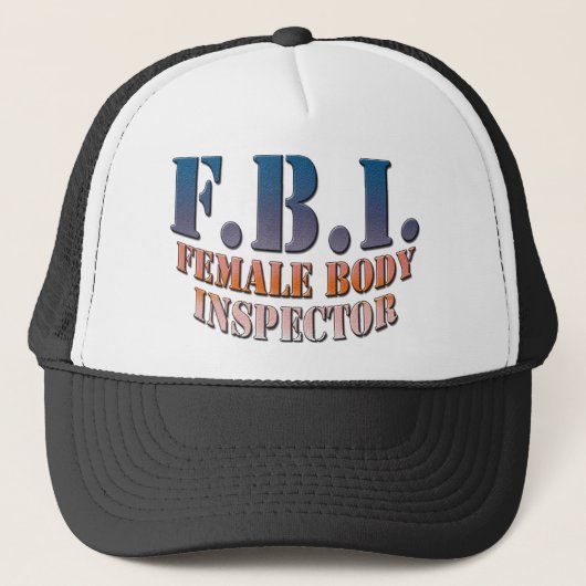 Vrouw_Body_Inspector kopiëren Trucker Pet (Voorkant)