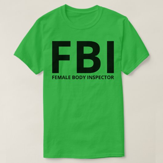 vrouw body inspector t-shirt (Design voorkant)