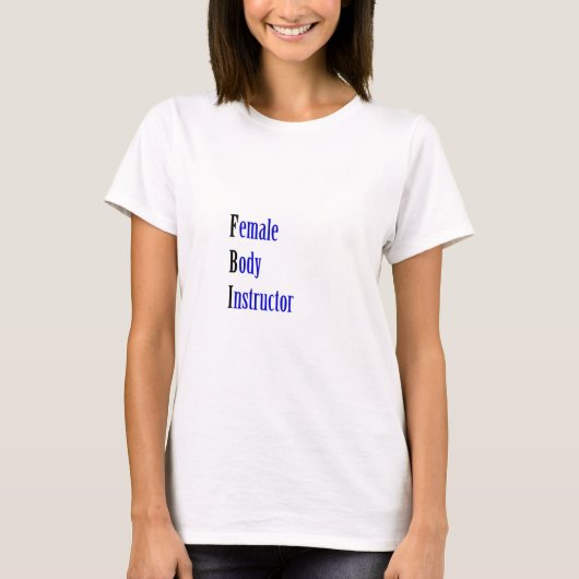 Vrouw Body Instructor T-shirt (Voorkant)