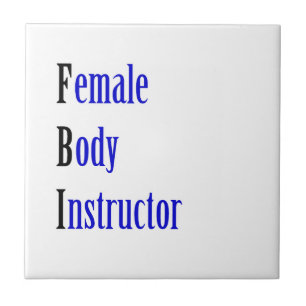 Vrouw Body Instructor Tegeltje
