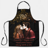 Vrouw bonding over BBQ in leuke schorten (Voorkant)