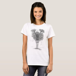 Vrouw boom van leven t-shirt