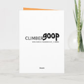 Vrouw bouldering, 18e verjaardagskaart kaart (Achterkant)