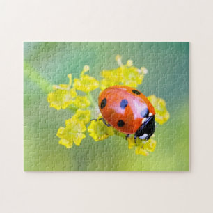 vrouw bovenop legpuzzel