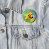 vrouw bovenop ronde button 5,7 cm (In situ)