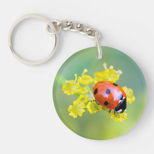 vrouw bovenop sleutelhanger (Voorkant)