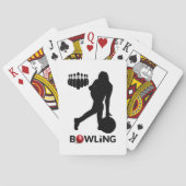 Vrouw Bowlen speelkaarten (Achterkant)