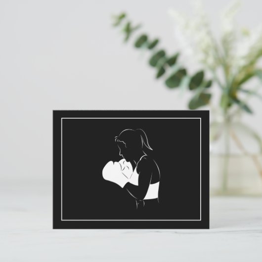 Vrouw Boxer Briefkaart (Staand voorkant)