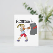 Vrouw Boxer Briefkaart (Staand voorkant)