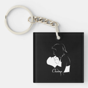 Vrouw Boxer Champ Sleutelhanger