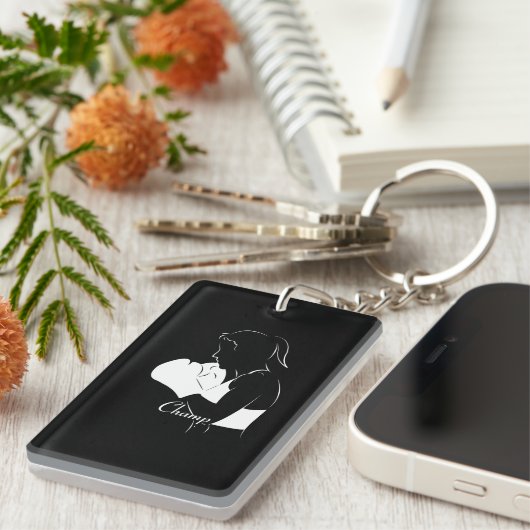 Vrouw Boxer Champ Sleutelhanger (Voorkant Rechts)