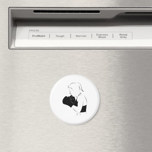 Vrouw Boxer Magneet (Insitu (Vaatwasser))