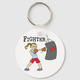 Vrouw Boxer Sleutelhanger