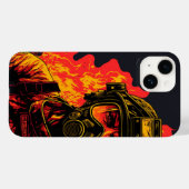 Vrouw brandweerman IPhone 14 Hoesje (Achterkant (horizontaal))
