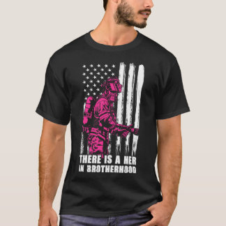 Vrouw brandweervrouw Haar broederschap T-shirt